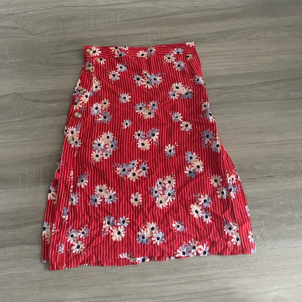 Madewell midi skirt
